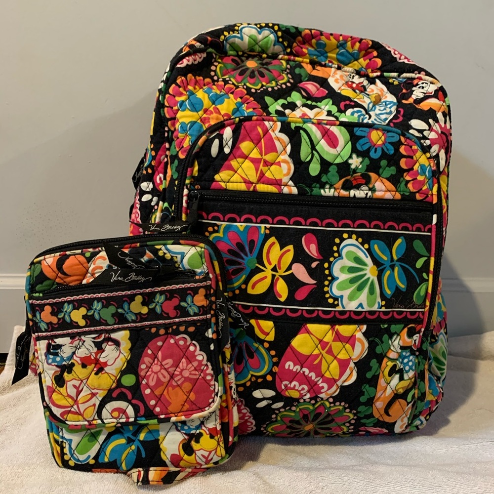 Vera Bradley Midnight With Mickey backpack & purse